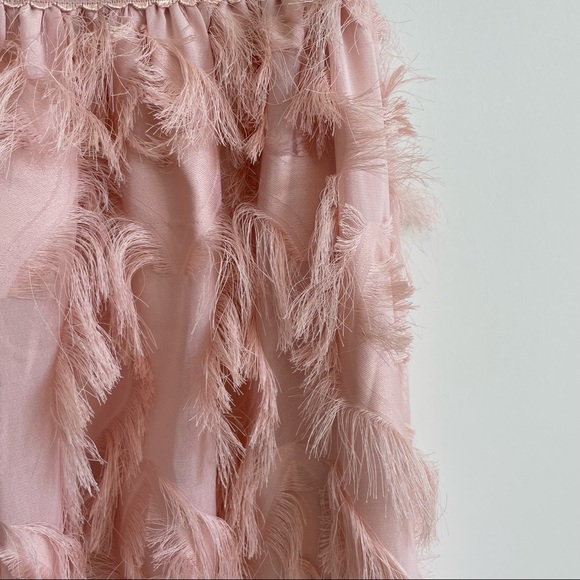 Feathered Midi Skirt - Picture 4 of 11